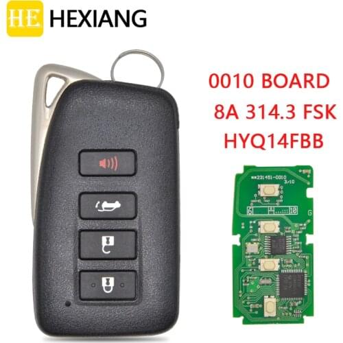 HE Xiang Remote Control Smart Car Key For US Toyota Lexus RX350 RX450H 2016 2017 2018 2019 2020 314.3 FSK 8A Chip Keyless Entry