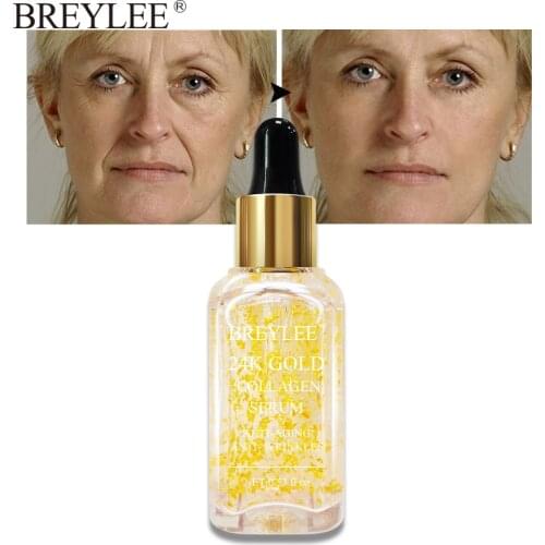 BREYLEE Serum Facial Collagen Moisturizing Essence Lift Firming Anti-aging Anti-wrinkles Whitening Face Skin Care 15ml