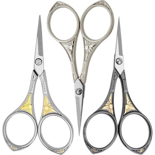 MIUSIE Vintage Tailor Scissors Stainless Steel Scissor Sewing Tool Fabric Cutter Embroidery Scissors For DIY Household Supplies