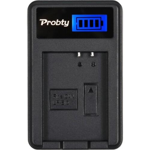 PROBTY New LP-E10 LPE10 LP E10 LCD USB Camera Charger For Canon EOS 1100D 1200D 1300D Kiss X50 X70 X80