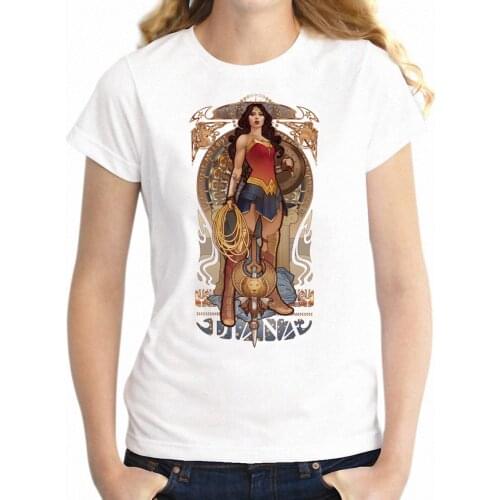New Womens T-shirt Girl Power Xena Lara Craft Artsy Artwork Printed Girls o-neck tshirt Harajuku Streetwear tees tops