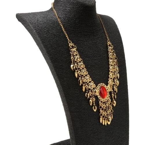Womens 2 In 1 Necklace Headdress Head Chain Belly Dance Costume Jewelry