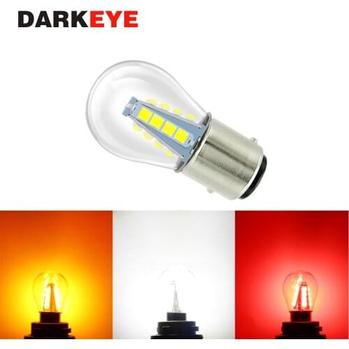 1PCS 1156 BA15S P21W 1157 P21/5W BAY15D LED Car Tail Bulb Brake Lights Reverse Lamp Car Turn Signal Lights Auto 3030 Chips DJ