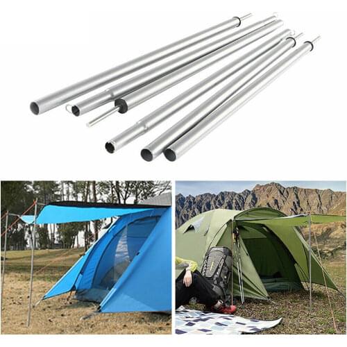 Camping Tent Poles For Park Grassland Outdoor Tarp Telescoping 2Pcs/Set