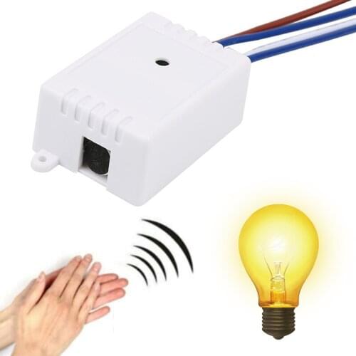 220V Module Detector Auto On Off Intelligent Sound Voice Sensor Light Switch Automation Modules Voice Switch