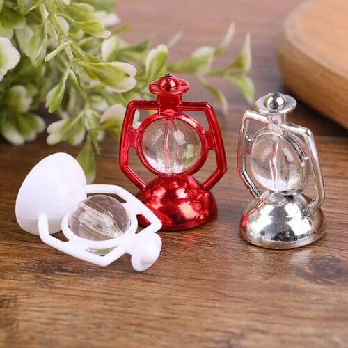 4pcs/set plastic cute mini decorative pony lantern desktop ornaments DIY small crafts
