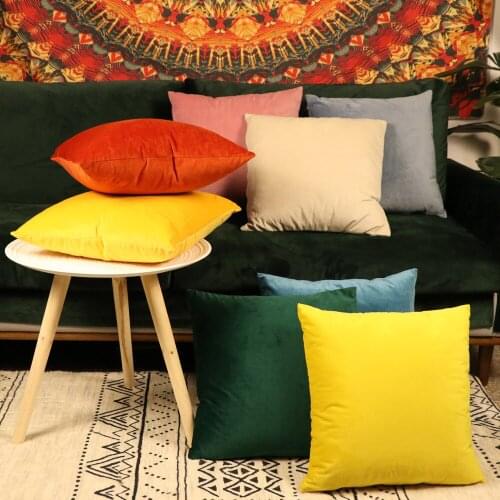 45x45cm Color candy Pillowcase Pink Cushion Cover Throw Pillow Case Home Sofa Bed Chair Decoration 17.72x 17.72inch