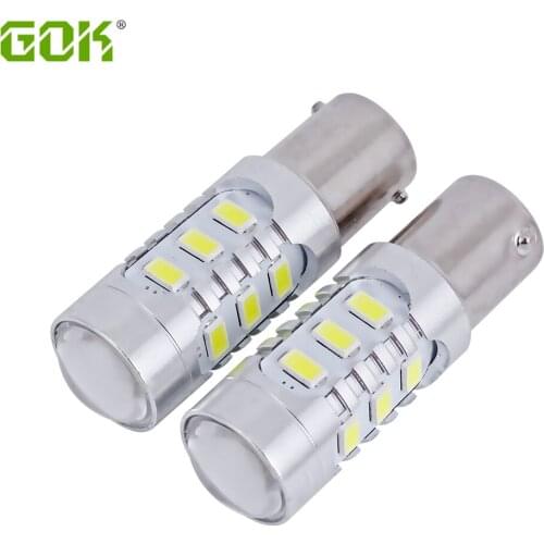 50pcs/lot 1156 15SMD LED 5730 S25 1156 BA15S led 15led Tail Light LED Reverse Turn Signal Brake Parking lights DRL