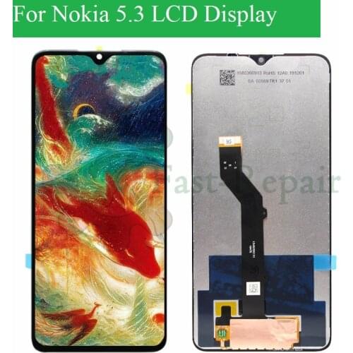 6.55" ORIGINAL Display for Nokia 5.3 LCD TA-1234 Display Touch Screen Replacment TA-1227 TA-1229 TA-1223 for Nokia 5.3 display