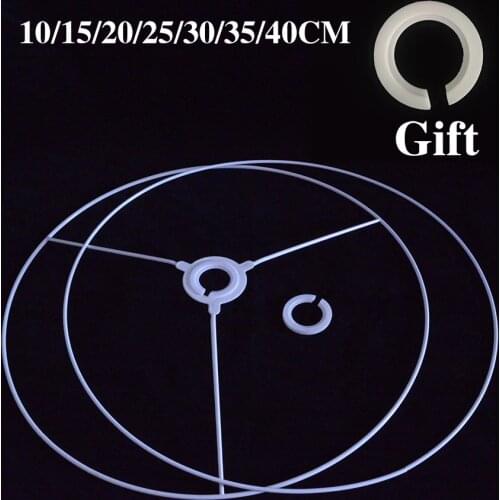 Abajur 2021 Xianfan Cylinder vintage lampshade iron frame DIY 10-40cm E27 E14 standard shade for table lamp tiffany night lights