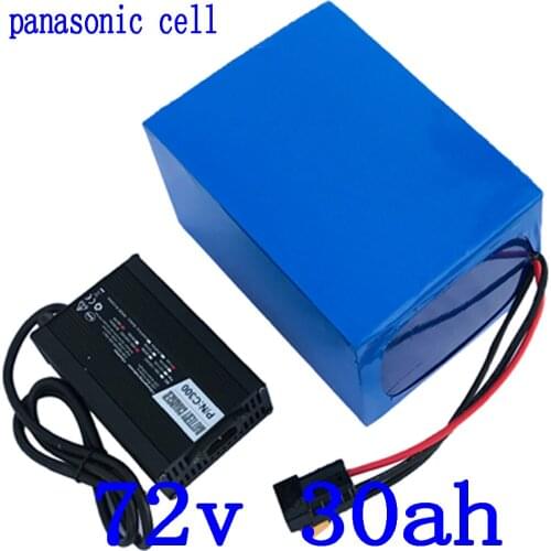 72V Battery Pack 72V 2000W 3000W 4000W Electric Bike Battery 72V 30AH Lithium Battery 72V 30AH Ebike Battery use panasonic cell
