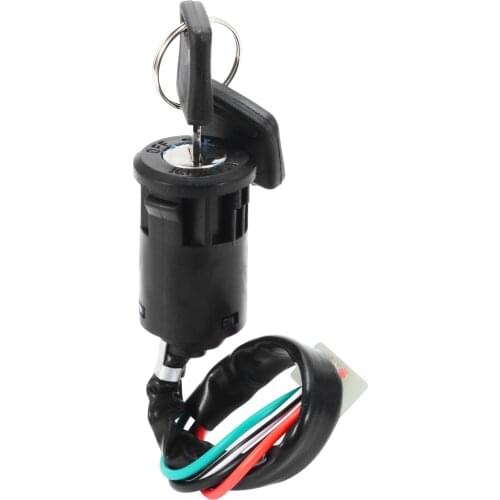 For ATV Quad Dirt Bike 1pc 4 Wire ATV Ignition Switch+Keys Supports 50 70 90 110 125 150 200 250CC Model Mayitr