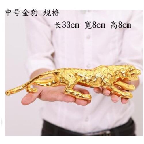 Leopard large living room TV cabinet decoration Feng Shui lucky decorations Home Furnishing opening gifts