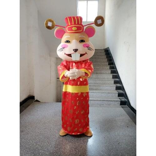 Mouse Mascot Costume Cosplay Party Game Dress Outfit Advertising New Year Halloween Adult Character Outdoor Mascot