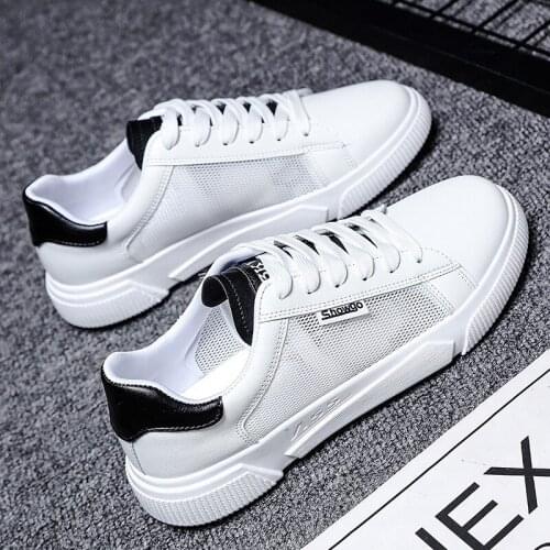 Mens sneakers 2021 new breathable lace-up mens mesh shoes fashion casual shoes non-slip mens vulcanized shoes Tenis Masculino