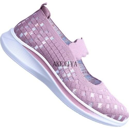 2021 Autumn New Womens Shoes Comfortable Soft Sole Womens Shoes Lightweight Casual Mother Shoes