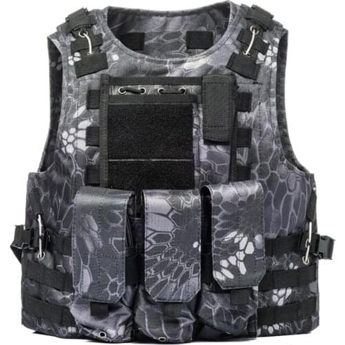 Molle Airsoft Tactical Vest Outdoor Plate Carrier Hunting Vests Fishing Paintball Outdoor Wargame Military Police Army Armor