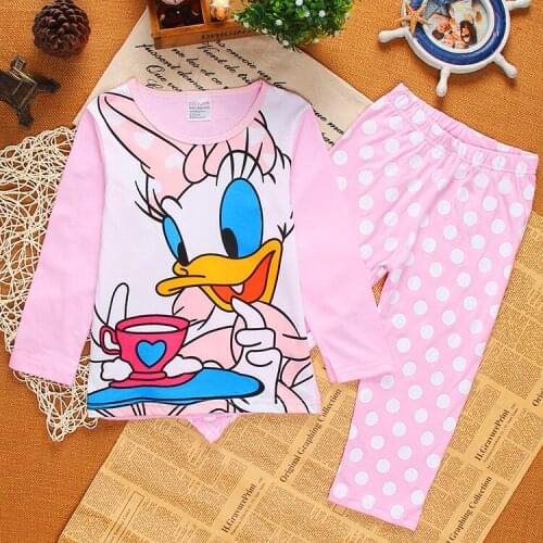 Children Autumn Winter Pyjamas Kid Long Sleeve Cotton Pajamas Suit Cartoon Animal Clothing Set Baby Boys Girls Pijamas Sleepwear