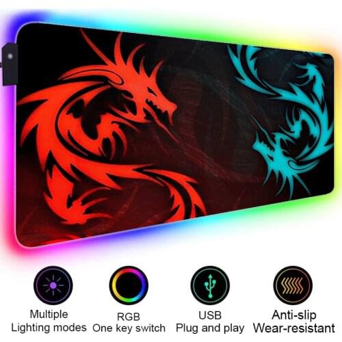 Hot Pad Msi Logo Mouse Pad PC Gamer Rubber Mat Keyboard Gaming Mousepad Rgb Kawaii Accessories Big Mousepad Mausepad Backlit Mat