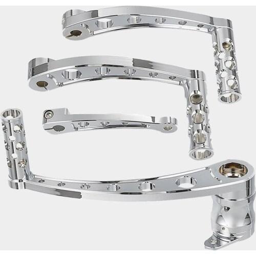 For Harley Touring 1997-2007 Softail 1987-2017 Motorcycle Chrome CNC Cut Brake Arm Kit Shift Lever W/ Shifter Pegs