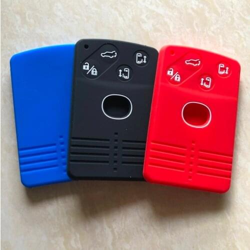 Silicone Case Remote Holder Protector For Mazda 8 MPV Premacy Smart Card Key Cover 4 Button Keyless