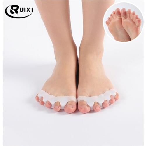 Silicone Hallux Valgus Corrector Toe Separators Bunion Correctors Foot Finger Splitter Thumb Spacer Feet Spreader
