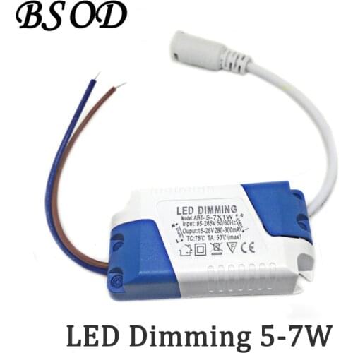 BSOD LED Driver 5-7W Transformer Power Supply Input Voltage AC85-265V Output Voltage DC 15-28V 280-300ma for Panel Light