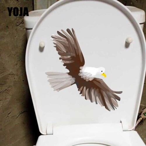 YOJA 22.8X22.5CM Mural Living Room Home Decor Wall Sticker Toilet Decal Big Birds Flying With Wings T5-0665