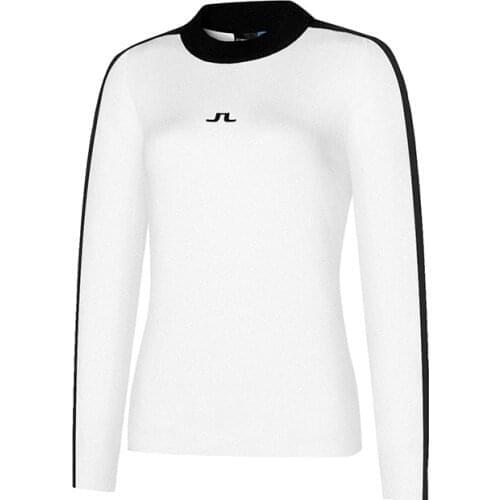 2021 New Golf Ladies Rabbit Wool Sweater Golf Fashion Casual Sports Warm Top Black And White Free Shipping