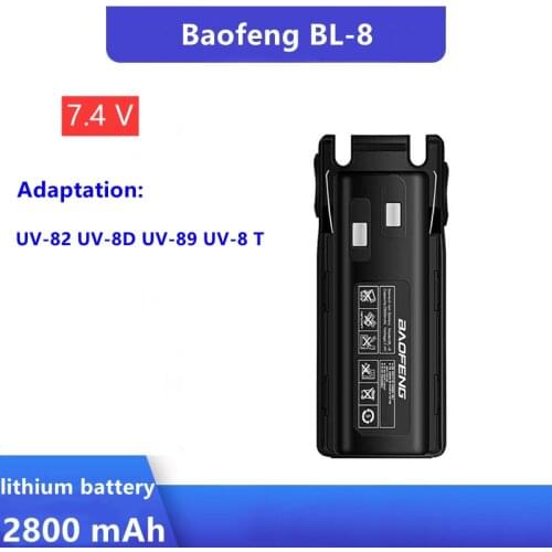 1Pc BL-8 Batterij Vergroten 3800Mah 2800Mah Camo Baofeng Uv-82 Batterij Voor UV-82HP UV82 Plus UV-8D UV-82WX UV-89 Uv 82