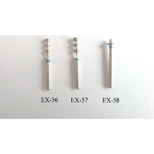 10pcs Dental Diamond Burs FG bur Dental preparation burs Porcelain veneer EX-56,EX-57,EX-58