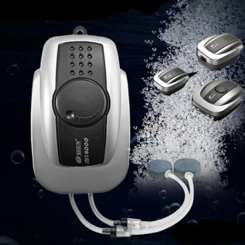 220V Quiet Aquarium Air Pump Fish Tank Oxygen Air Compressor Pump For Fish Marine Plant Tank Aerator Aquarium Accessories