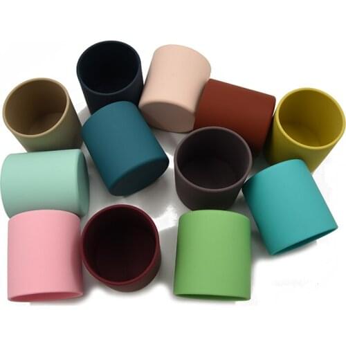 3PCS Baby Silicone Cup Food Grade Silicone kids Feeding Cup Infant Toddler Tableware Drinking Cup BPA Free 210ML Heat-resistant