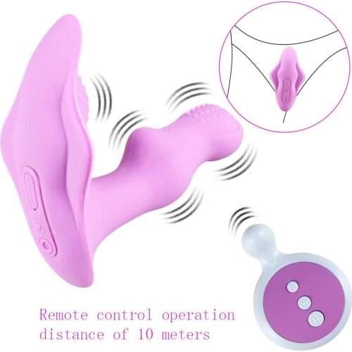 Wireless Control Strapon Double Penetration Clitoris Vagina G Spot Vibrators Adult Sex Toys for Women Female Masturbator Machine