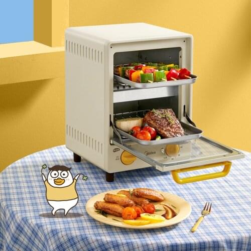 Midea Electric Oven Co-branded Mini Oven Retro Beautiful Household Mechanical Baking Machine PT0811