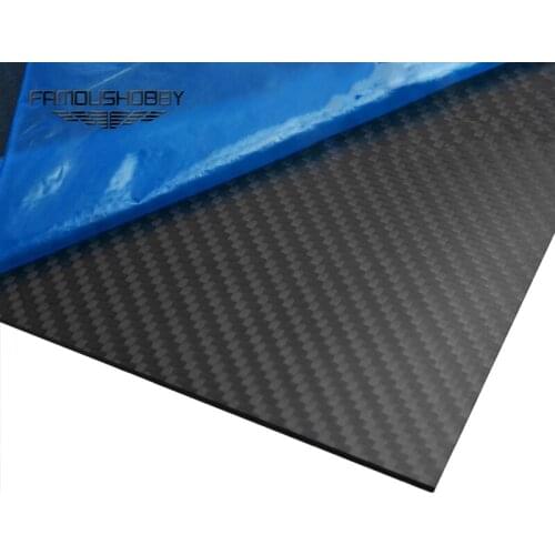 Famoushobby 1 pcs 500X600X3.5mm 3K 100% Twill matte Carbon Fiber Sheet Plate panel For Multicopter/RC Drone Free shipping