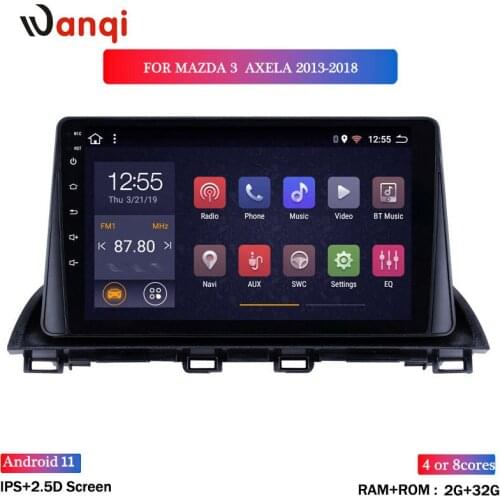2G RAM 32G ROM 9 inch Android 8.1 HD Touchs0creen GPS Navigation system for 2013 -2015 2016-2018 Mazda 3 Axela SUPPORT WIFI