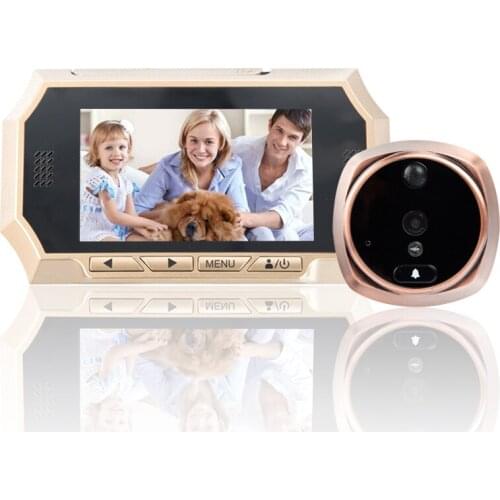 HD 3Mega-Pixels 4.3 Inch LCD Display 720P Video Door Phone 160 Degree Wide Angle