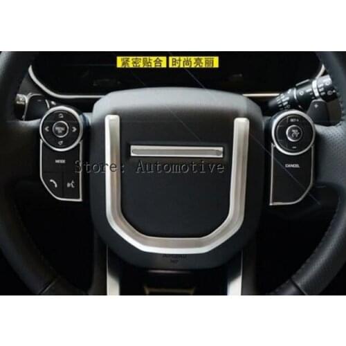 ABS Chrome Steering Weel Sequins Trim For Land rover Range Rover Sport 2014-2017 RR Sport Autobiography Accessories Parts