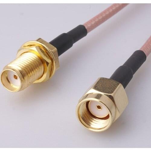 RG316 RG174 Cable SMA Male To SMA Male Female Nut Bulkhead Extension Coax Jumper Pigtail