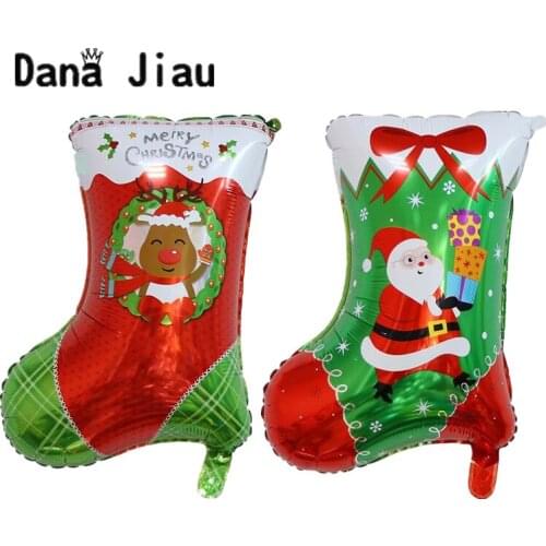 Ballon Santa Claus Candy Decoration Balloons Happy Year Kid Merry Christmas Sock Gift Toy Christmas Tree Snow Man Party