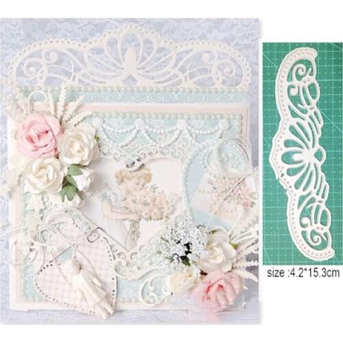 2021 metal cutting dies cut die mold Lace Strip Border Scrapbook paper craft knife mould blade punch stencils dies Cutting dies