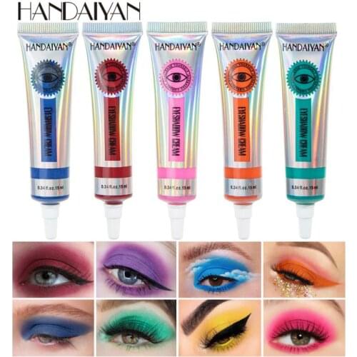 HANDAIYAN 12-color Matte Glitter Eyeshadow Lasting Not Easy to Fade Eye Shadow Milk Multi-function Eye Shadow Liquid 15ml TSLM2