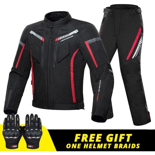 Motorcycle Jacket Waterproof Moto Jacket Motorcycle Windproof Motorbike Riding Motocross Suit Moto Men Pants With Remove Linner