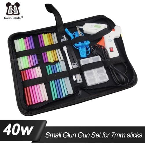 Free Shipping 40W Glue Gun Set Electric Heat Hot Melt Crafts Repair Tool Professional DIY 110-240V 40W Gift