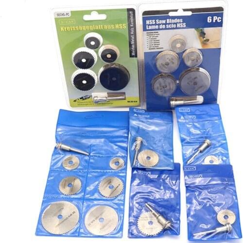 HSS Mini Circular Saw Blade Set Wood Cutting Disc Metal Saw Bladeser Power Tools for Jewelry DIY Tool