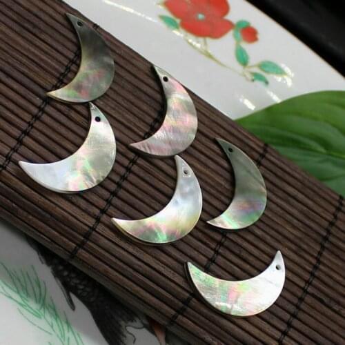 100pcs Wholesale 18*30 Natural Black Mother of Pearl Shell Beads for Women DIY Earrings Jewelry Accessories Manufacturing