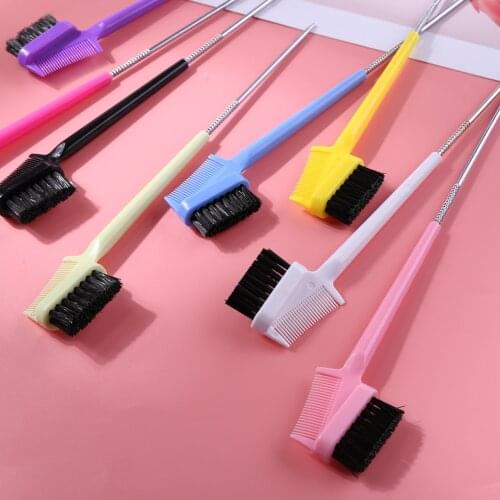 Hair Comb Beauty Double Sided Steel Pin Tail Hair Edge Control Brushes Comb Pin Tail Hair Styling Hairdressing Tool