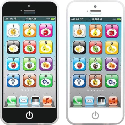 Russian Pretend Phones Kid Educational Mobile Phone Toy Play & Learn Durable