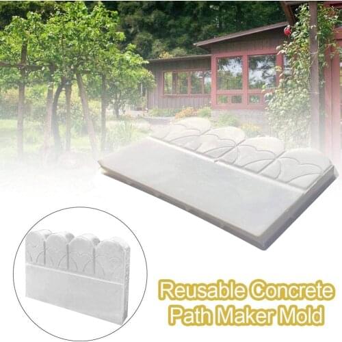 Garden Edging Stone Effect Border Fence Flower Mold Courtyard Garden Plastic Mould Paving Mould Path Maker Mold